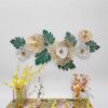 Metal Modern Flower Leaf Wall Art