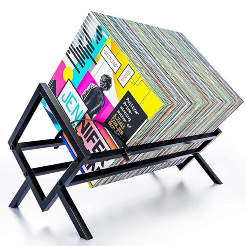 Black File Organizer Iron Storag Book Rack