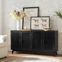 Wide Sideboard with latticework doors