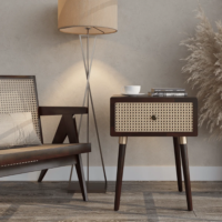 Anspach Nipe Solid Wood Nightstand