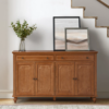 Sideboard with Stemware Rack and Adjustable Shelves
