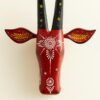 Wooden Nandi Cow Head Wall Art