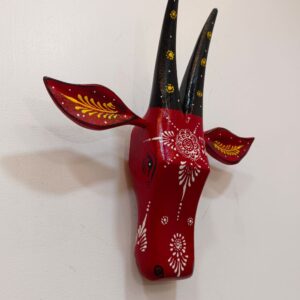 Red Cow Head Wall Hanging