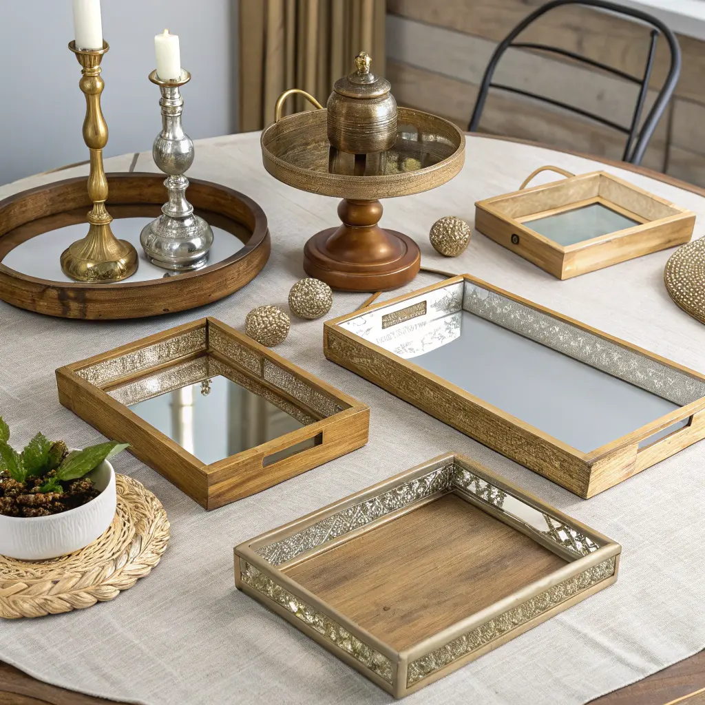 wooden center table decor ideas​
