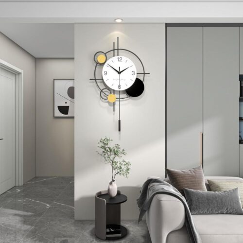 Big Modern Iron Wall Clock