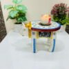 Wooden Handpainted Multicolor Elephant Stool