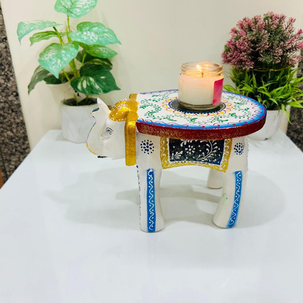 Iron Multicolor Leaf Wall Clock