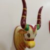 Wooden Multicolor Big Unique Cow Head