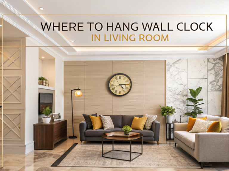 Where to Hang Wall Clock in Living Room | Framing Hub