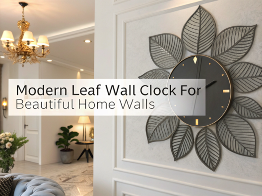 Modern Leaf Wall Clock for Beautiful Home Walls