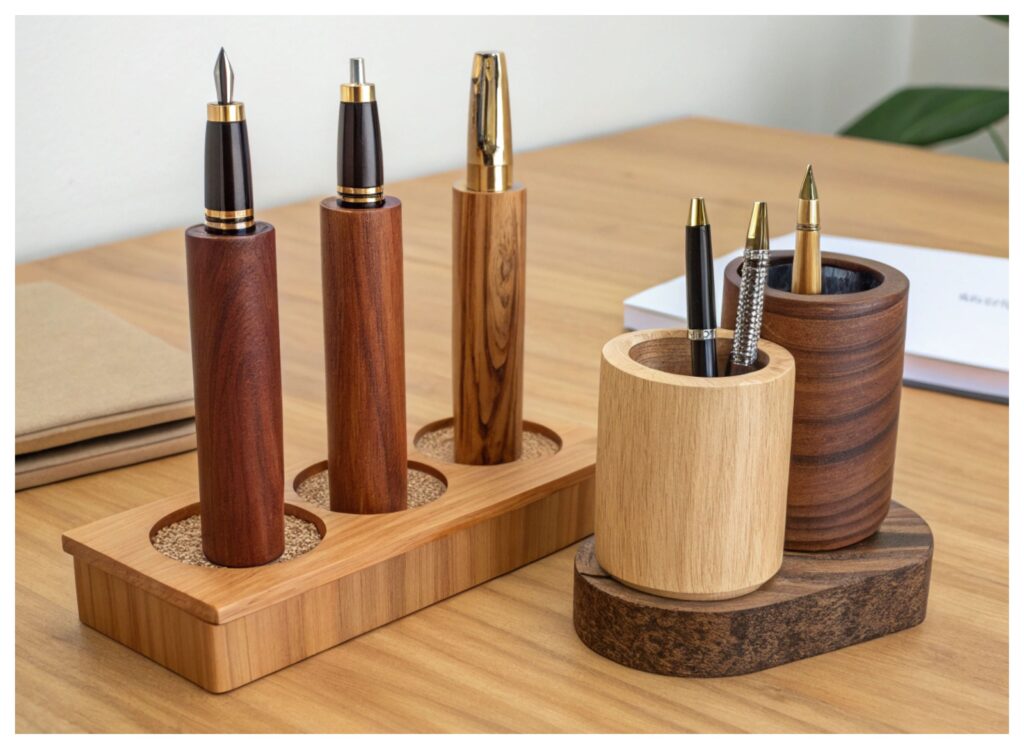 Wooden Pen Stand Designs