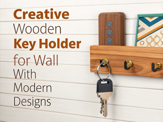 Creative Wooden Key Holder for Wall with Modern Designs