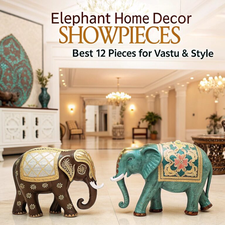 Painted Elephant Stool